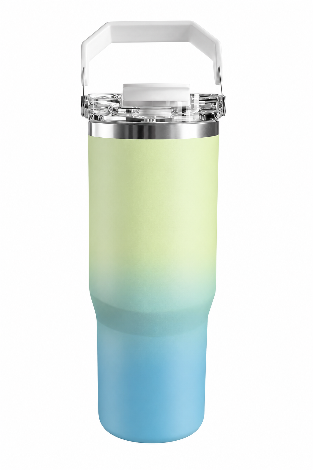 30 oz Tumbler in green and blue