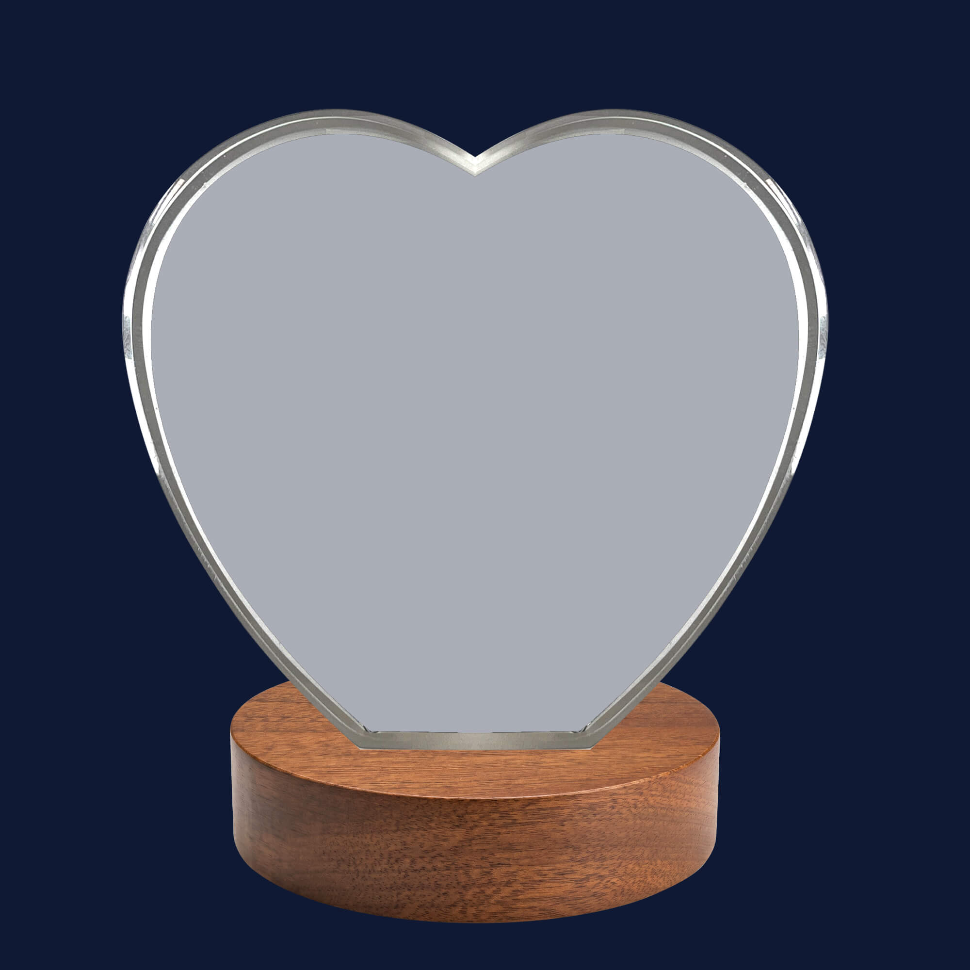 3D Crystal Heart Personalized Memorial Gift personalization preview